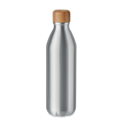 Asper Single Wall Aluminium Bottle with Bamboo Lid
