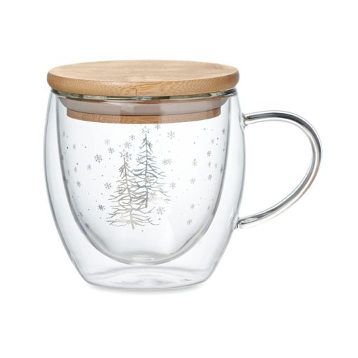 Borosilicate Mug with Tree Design