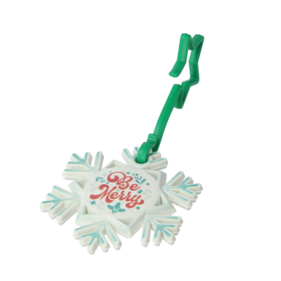 Branded Eco Christmas Recycled Plastic Snowflake Bauble