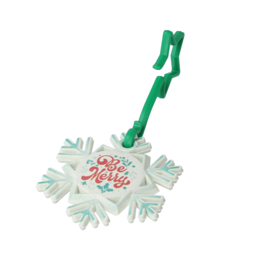 Branded Eco Christmas Recycled Plastic Snowflake Bauble