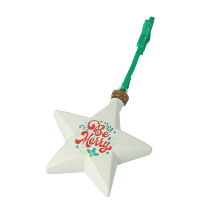 Branded Eco Christmas Recycled Plastic Star Bauble