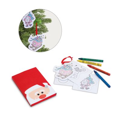 Children's Christmas Colouring Decorations Set