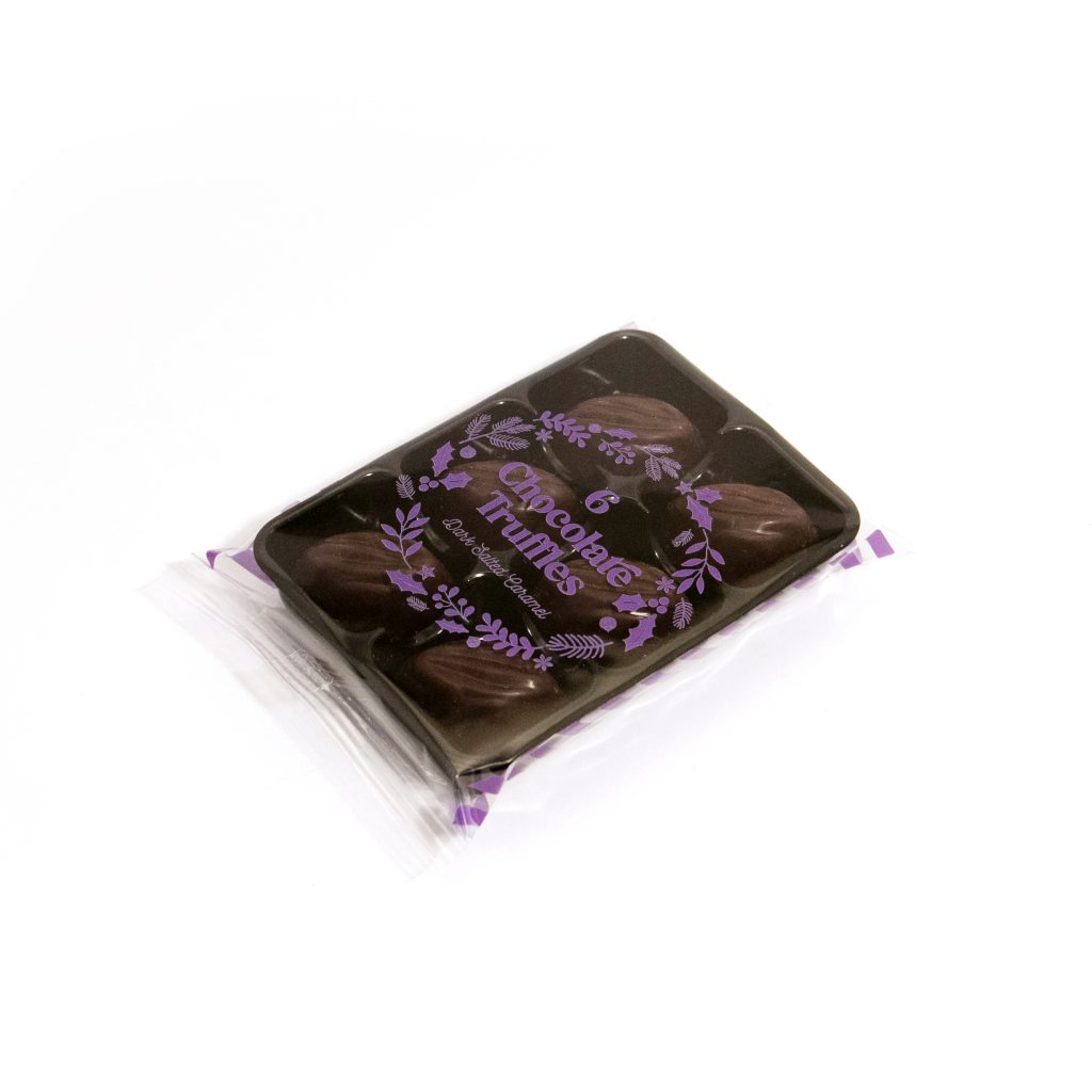 Christmas Dark Salted Caramel 6 Chocolate Truffles