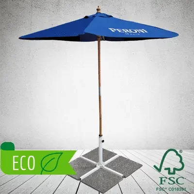 Classic Sustainable FSC Wood Eco RPET Parasol