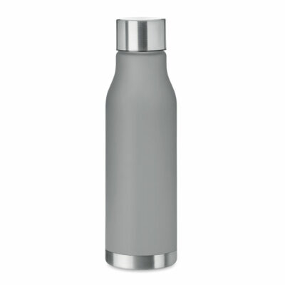 Glacier Drinking Bottle in RPET 600ml With Rubberised Finish and Stainless Steel Cap
