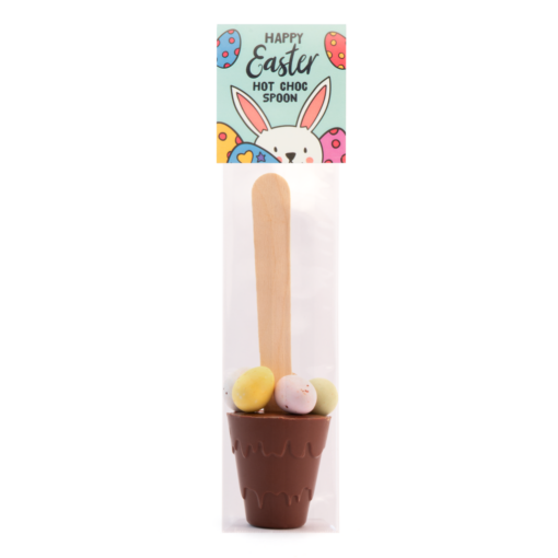 Hot Choc Spoon with Speckled Eggs