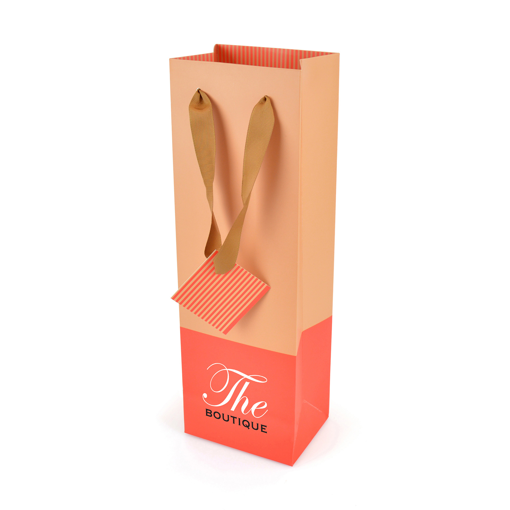 Rivera Matte Laminated 200gsm Paper Wine Bag