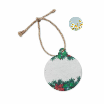 Seed Paper Christmas Ornament Bauble