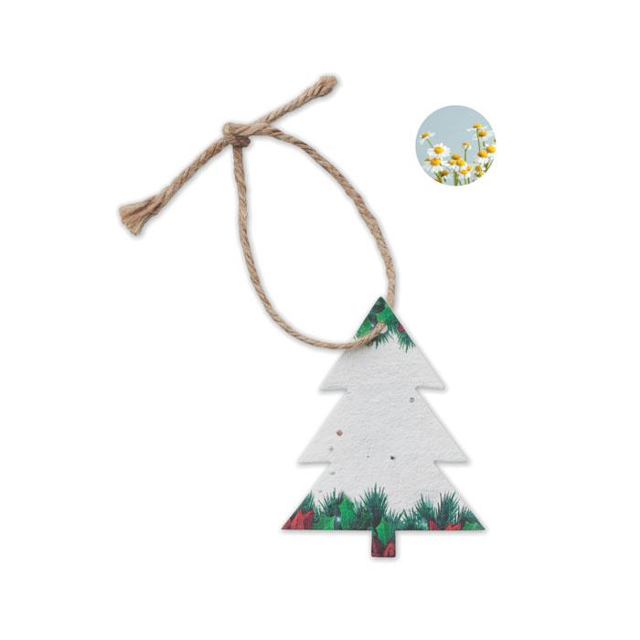 Seed Paper Christmas Ornament Tree