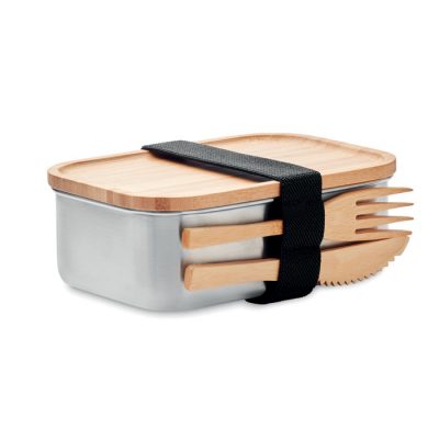 Stainless Steel Lunch Box & Cutlery