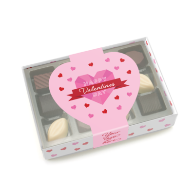 Valentines Day Luxury 12 Chocolate Truffles Box