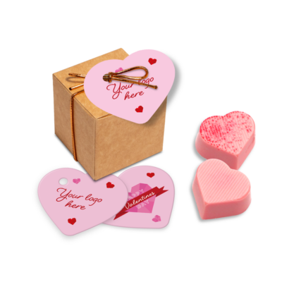 Valentines Day Raspberry Heart Chocolate Truffles