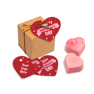 Valentines Raspberry Heart Chocolate Truffles