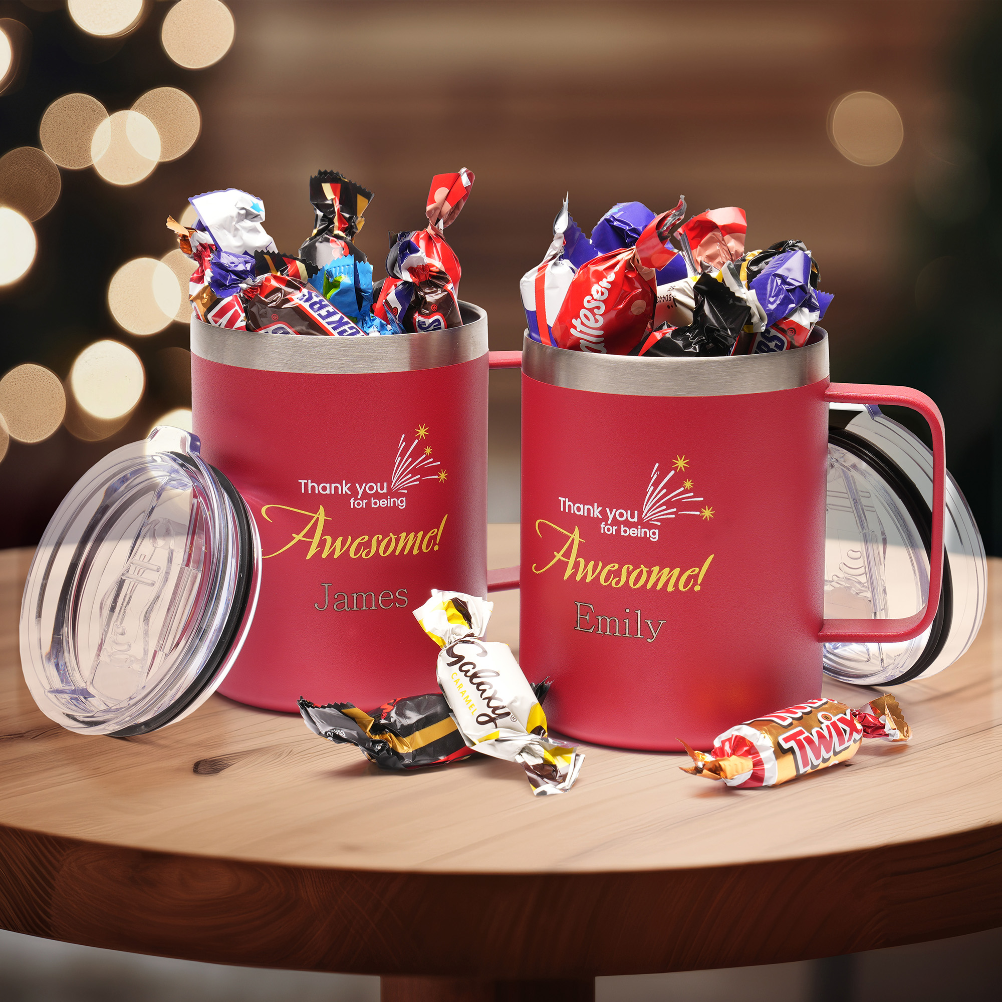 Vermeer Travel Mug & Celebrations Chocolates