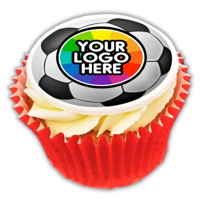 World Cup Frosted Branded Cupcake Vanilla Lemon Chocolate