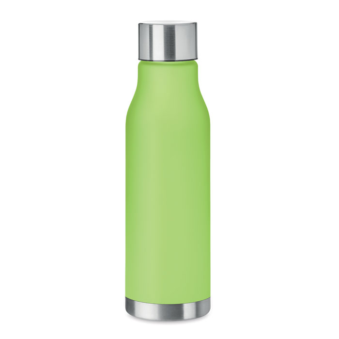 Glacier Drinking Water Bottle in RPET 600ml With Rubberised Finish and Stainless Steel Cap - Image 6